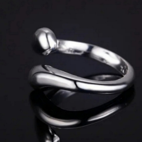 925 Sterling Silver Waterdrop Jewelry Set Bracelet Necklace Earrings and Ring - Picture 10 of 16